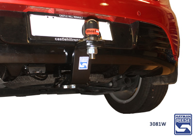 Tow bar fitted to Renault Clio